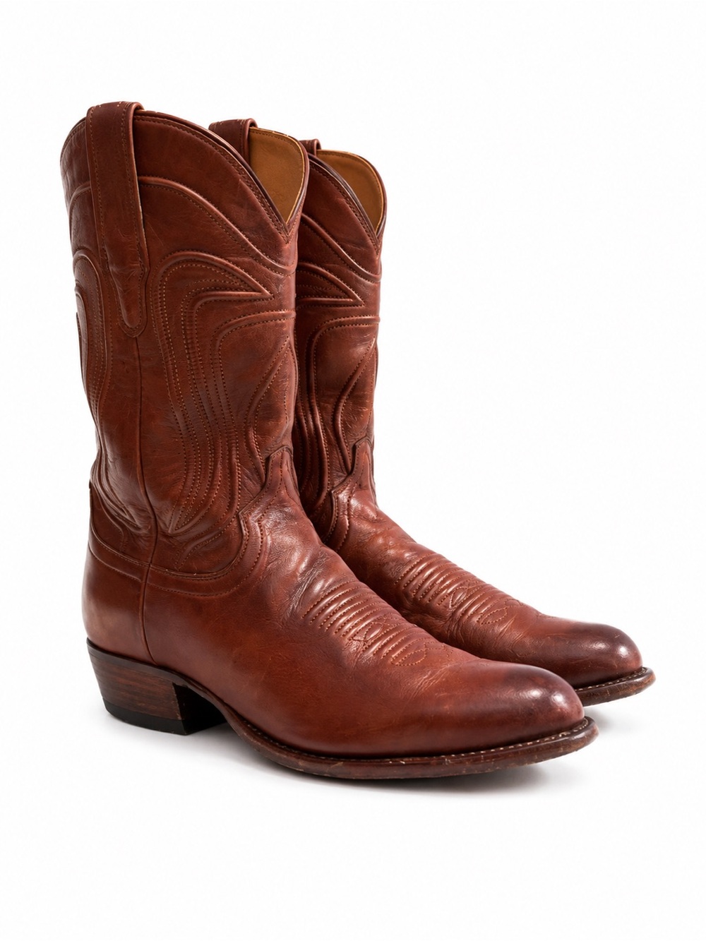 TECOVAS The Cartwright Cowboy Boots In Hazelnut-Sz 8 D
